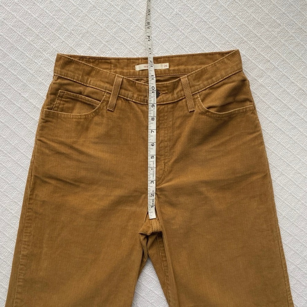 Levi's '94 Baggy Corduroy Pants Camel High Rise Straight Leg Womens W26 L31‎ - Picture 10 of 10